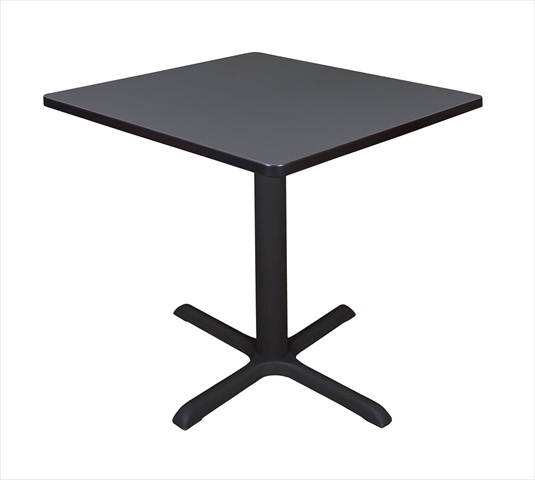 30 In. Square Cain Lunchroom Table - Grey