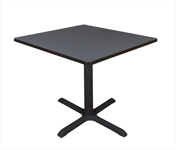 36 In. Square Cain Lunchroom Table - Grey