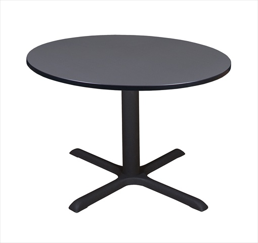 48 In. Round Cain Lunchroom Table - Grey