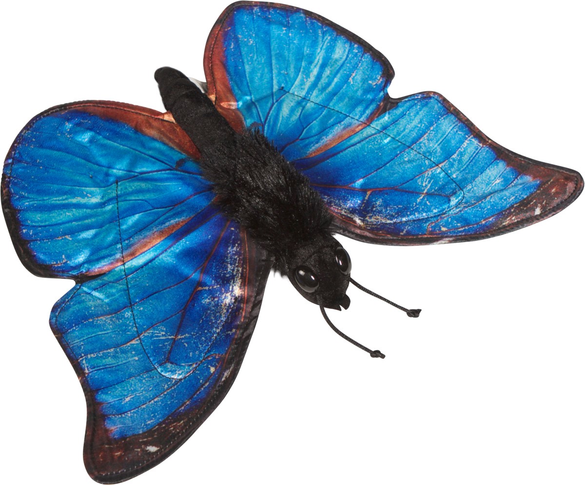 Np8244 14 In. Butterfly - Butterfly Blue Morpho, Animal Puppet