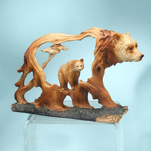 Mmd-191 7.5 In. Bear Woodlike Carving