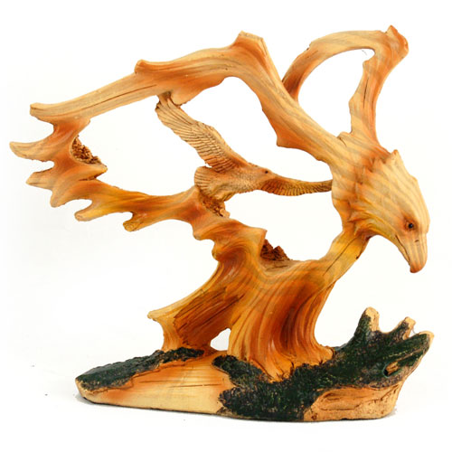 Mme-312 Small Animal Woodlike Carving - Eagle