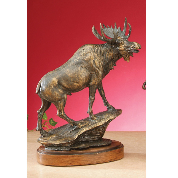 Py-1921 14 H In. - Bronzed Moose