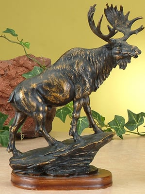 Py-4756 10 H In. - Bronzed Moose