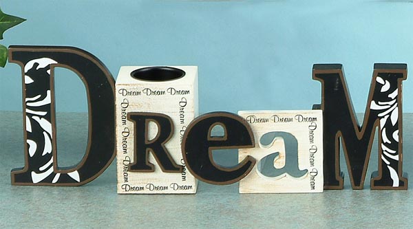 Sg-8890 13 L In. Dream Cut Out Word & T - Light Holder