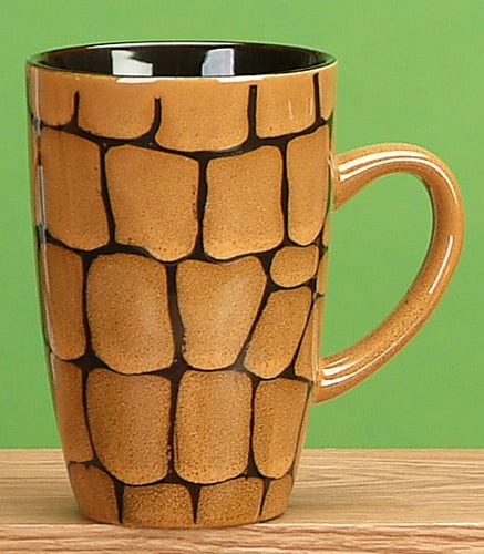Tcc-409 Ceramic Snake Print Mug, 5.5 In., 18 Oz.