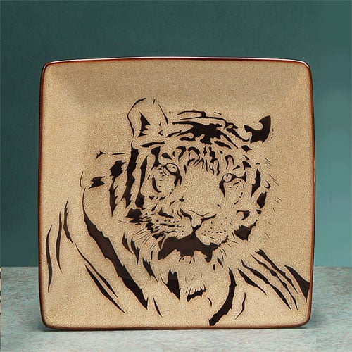Tcd-450 Tiger Face Salad Plate - 8 In.