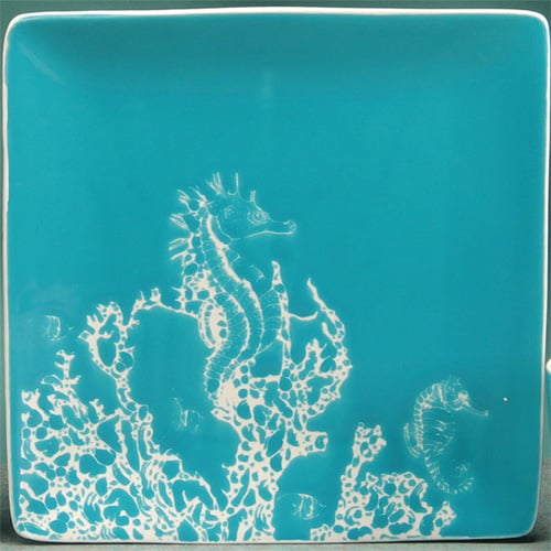 Tcd-858 Seahorse Dinner Plate - 10.5 In.