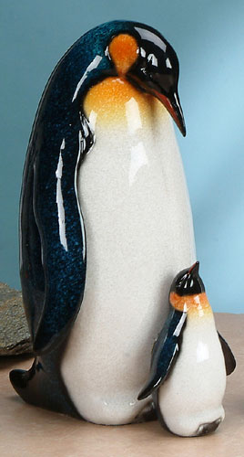 Yxc-922 12 In. Father & Baby Penguin