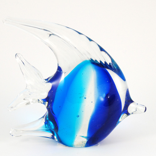 Zbd-571 4.5 In. Angel Fish, Bubble Blue & Blue