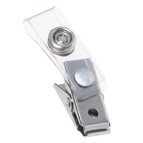 3747210 Swingline Id Badge Clip - Clear, Pack Of 10