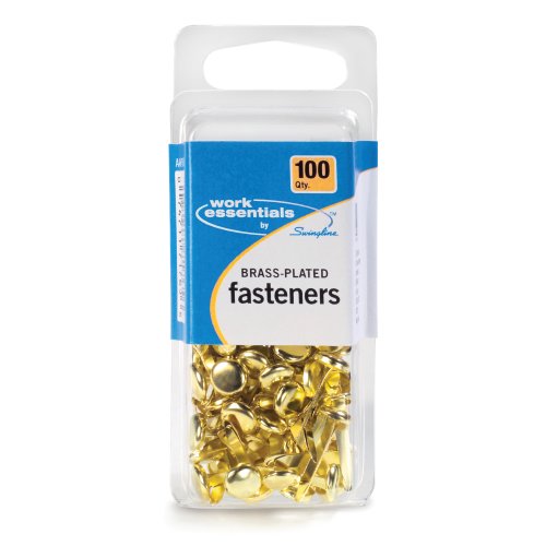 Acco S7071765 100 Ct. Brass Plated Fasteners, Pack Of 24