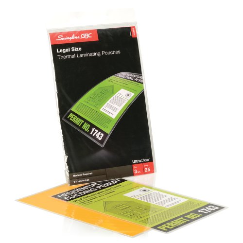 3200578c Thermal Laminating Pouches, Legal Size, Pack Of 8