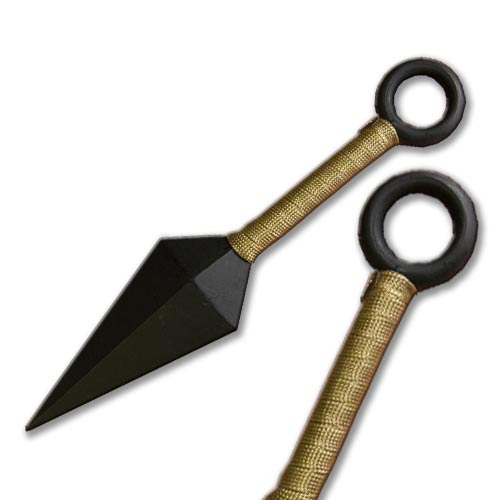 10-Inch Wooden Kunai Knife - Tan - Set of 1 - Durable Practice Tool