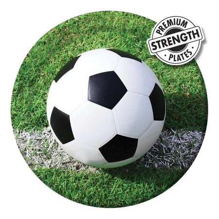 427966 9 In. Sports Fanatic Soccer Dinner Plates - Case of 96