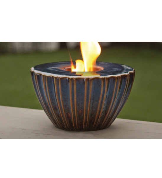 Marshall Home Mbl-54-2-1750n 9.25 W X 5 H In., Large Lotus Ceramic Firepot