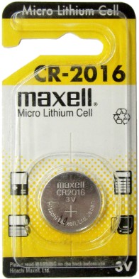 Maxell Micro Lithium Coin Cell Cr-2016 Battery 3v For Watches And Electronics