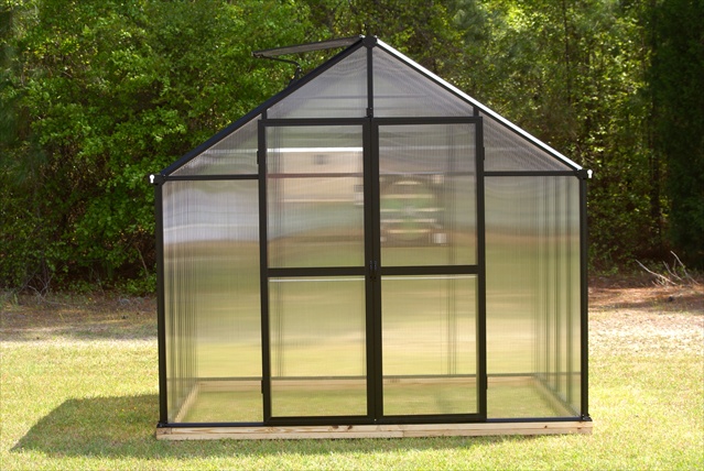 Monticello Second Set Of Hinged Doors For Black Greenhouse