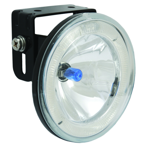 4000544 4 In. X 4 In. X 2.37 In. Black 55 Watt Driving Light With Led Halo