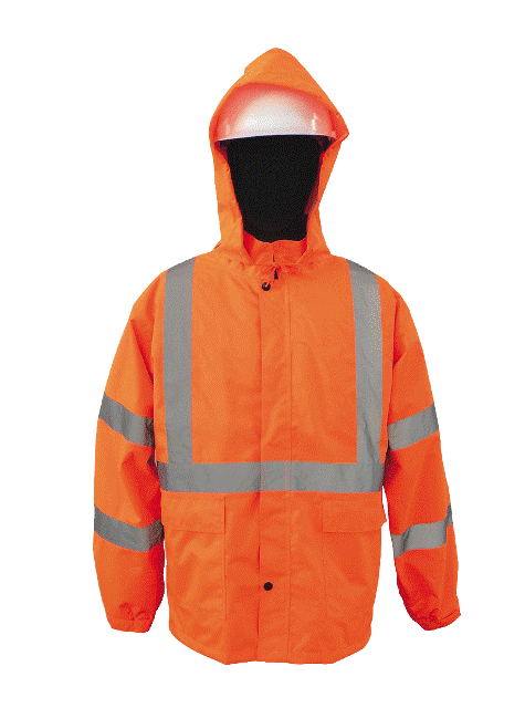 UPC 654204000108 product image for 100 Percent Waterproof Rain Jacket - Orange, 3 Extra Large | upcitemdb.com