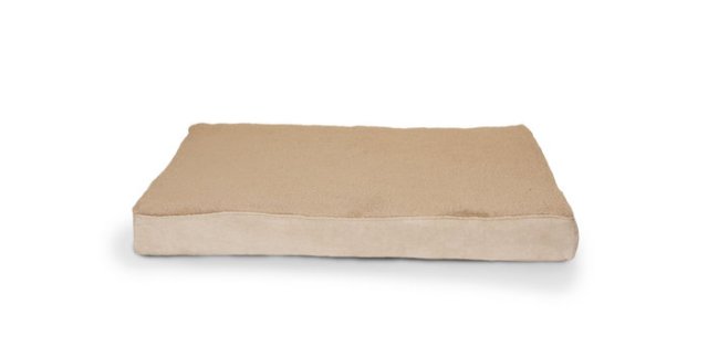 Furhaven 32342083 Snuggle Terry & Suede Deluxe Ortho Mat - Clay Medium Pet Bed