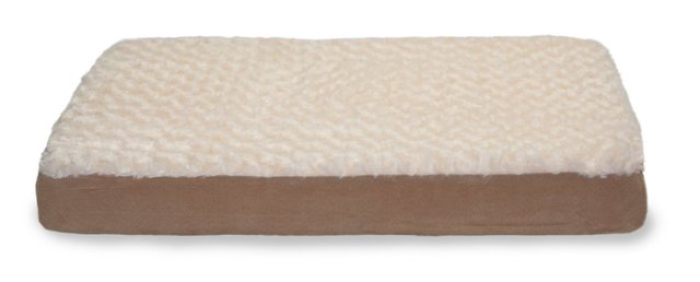 Furhaven 33308012 Ultra Plush Deluxe Ortho Mat - Cream Large Pet Bed