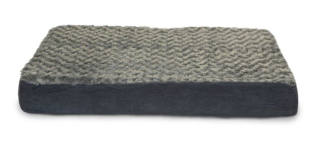 Furhaven 33108012 Ultra Plush Deluxe Ortho Mat - Gray Large Pet Bed