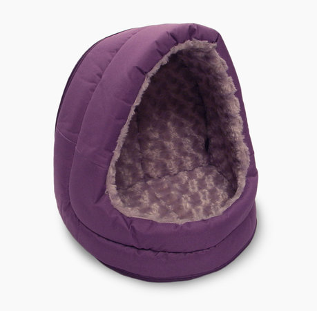 Furhaven 15143354 Ultra Plush Cat Hood Lavender Pet Bed