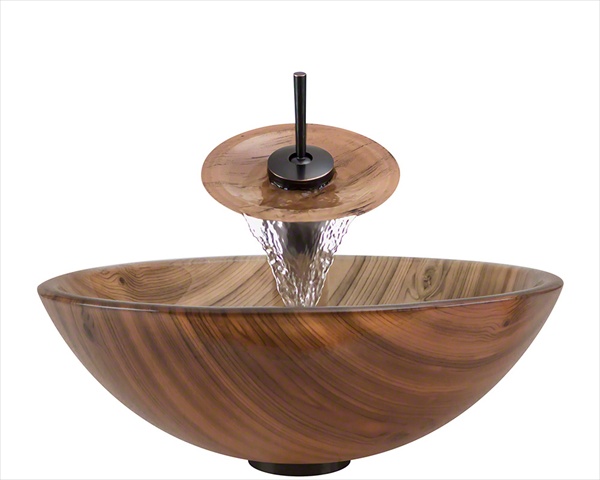 628-wf-orb Oil Rubbed Bronze Bathroom Waterfall Faucet Ensemble
