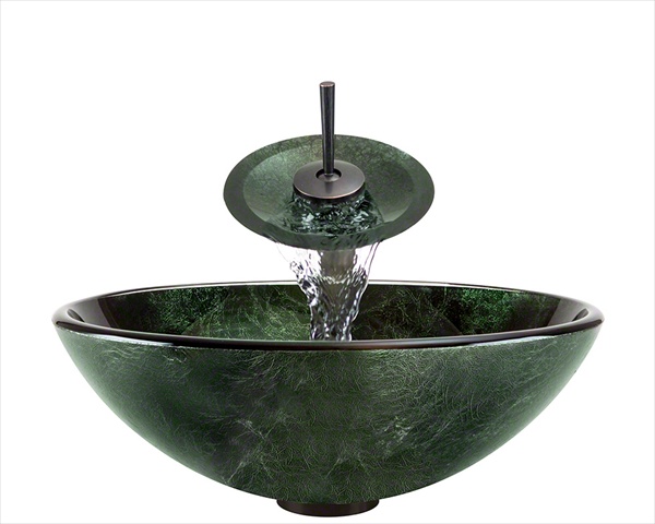 629-wf-orb Oil Rubbed Bronze Bathroom Waterfall Faucet Ensemble