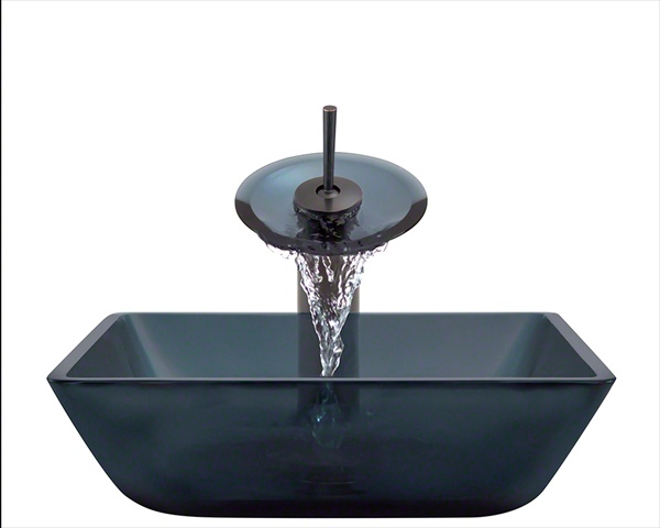 630-wf-orb Oil Rubbed Bronze Bathroom Waterfall Faucet Ensemble