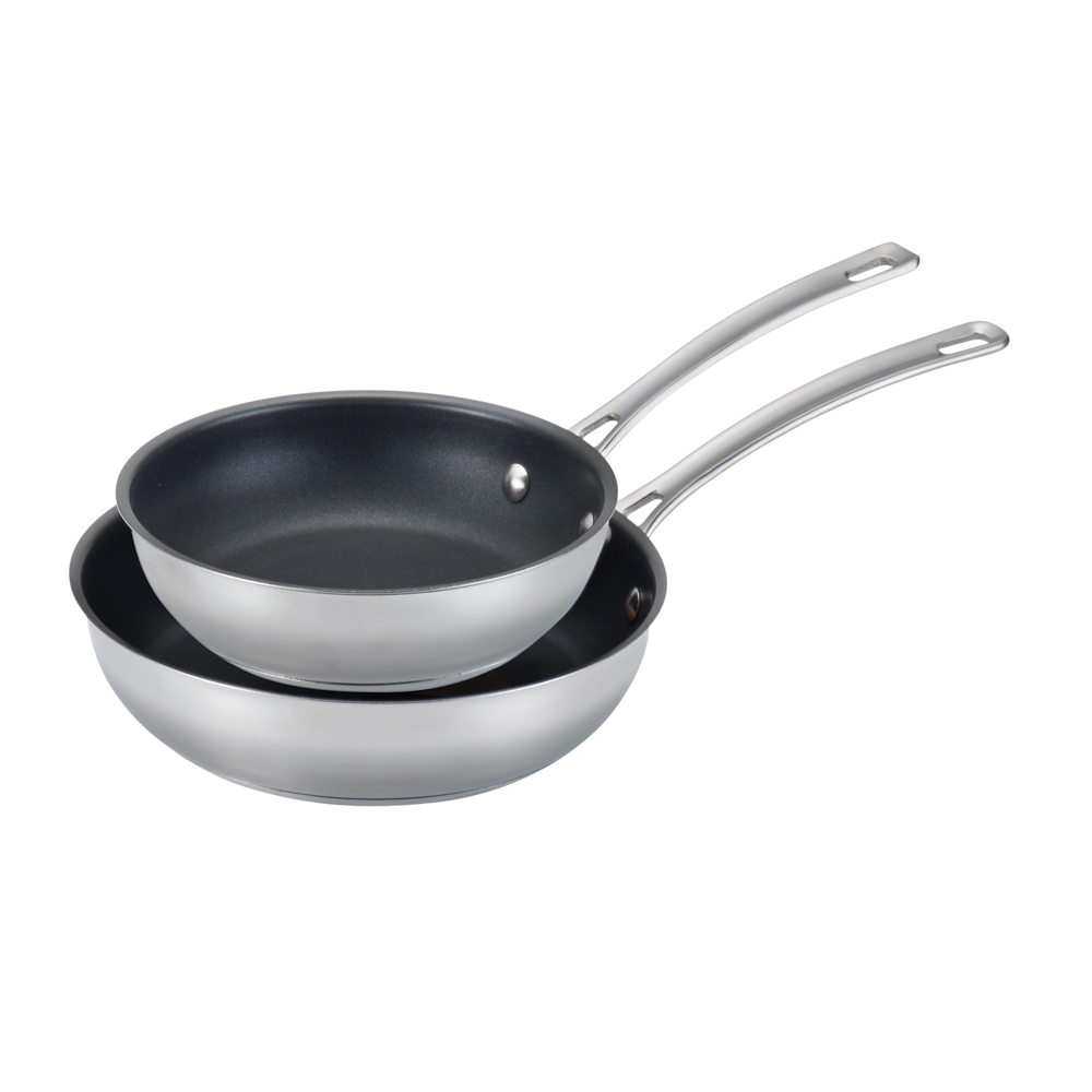 77885 Genesis Stainless Steel 8.5-inch And 10-inch French Skillets
