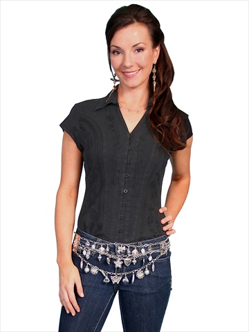 UPC 729001000078 product image for Female Cantina Shirt - Black - Extra Small | upcitemdb.com