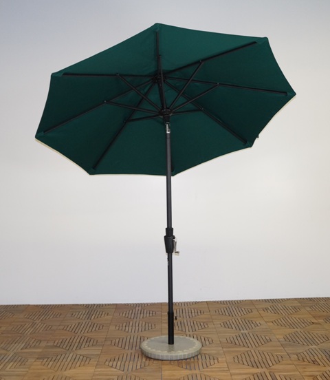 Um75-li-101 7.5 X 8 Ft. Rib Premium Market Umbrella - Licorice Frame, Forest Green Canopy