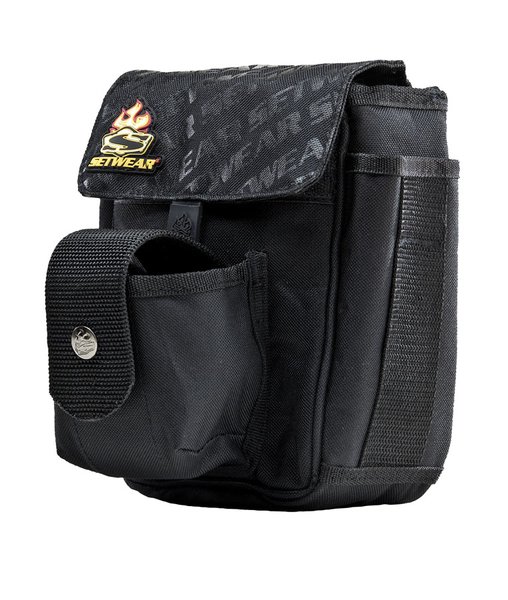 7.5 X 6.5 In. Combo Tool Pouch, Black