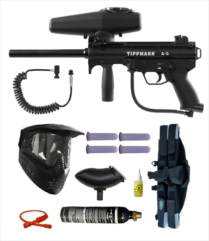 UPC 678967897010 product image for Tippmann Paintball A-5 E-Grip Paintball Marker Gun 3skull 4 Plus 1 Remote Mega S | upcitemdb.com