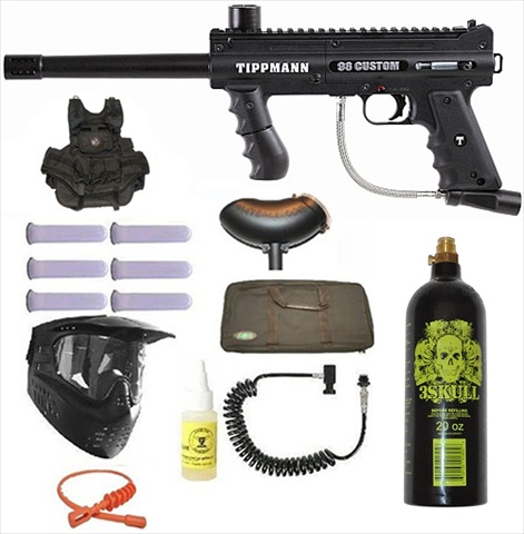 UPC 678967897522 product image for Tippmann Paintball 98 Custom Ultra Paintball Marker Gun 3Skull Vest Sniper Set | upcitemdb.com