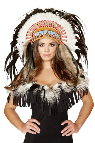 14-h4471-as-o-s Native American Headdress, One Size