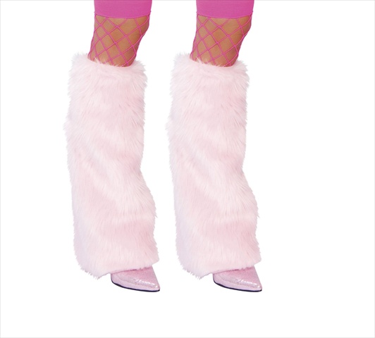 14-c121-bp-o-s Synthetic Fur Boot Covers- One Size - Baby Pink