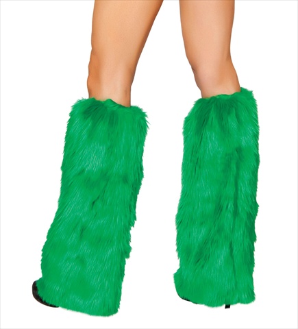 14-c121-hg-o-s Synthetic Fur Boot Covers- One Size - Hunter Green