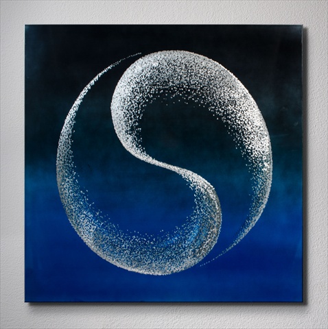 Ma10081 32 X 32 In. Yin And Yang Forever Single-paneled Xl Metal Wall Art