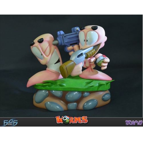 Figures Toy F4F040 Worms 2 Armageddon Diorama Statue
