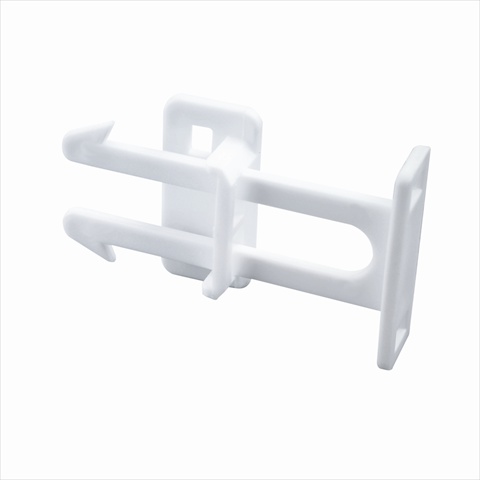 S 4439 Plastic Drawer Catches, White, Pack Of 6