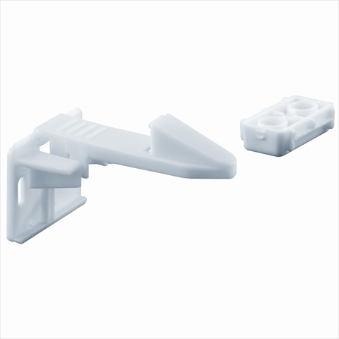 S 4719 Spring Loaded Cabinet Catch, White, Pack Of 6