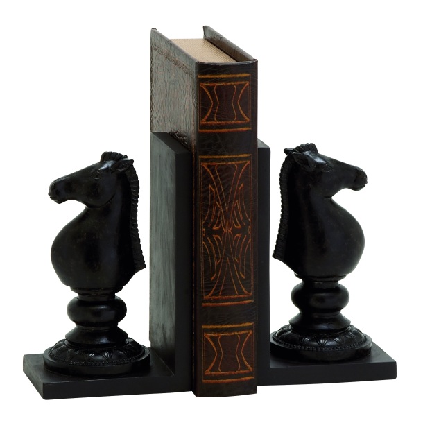 S 44755 Chess Horse Bookends 8 H X 5 W In.