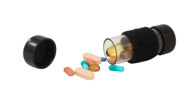Portable Pill Container, 3 Pack