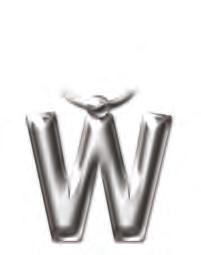 Solid Metal Initial Keyring - W