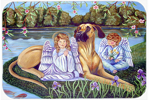 30 X 20 In. Angels With Great Dane Kitchen Or Bath Mat