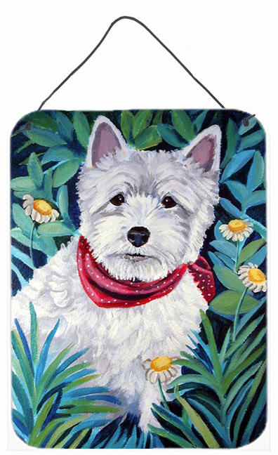 7066ds1216 Westie Aluminium Metal Wall Or Door Hanging Prints