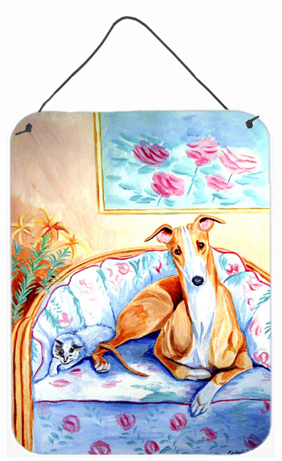 UPC 780475000100 product image for Whippet waiting on Mom Aluminium Metal Wall Or Door Hanging Prints | upcitemdb.com